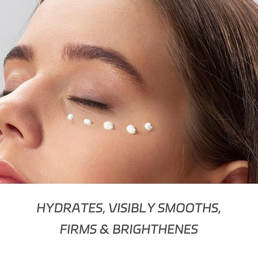 VGO Vitamin C Vitamin E Facial Serum 2.02oz + Eye Repair Cream for Dark Circles & Puffiness 0.5oz