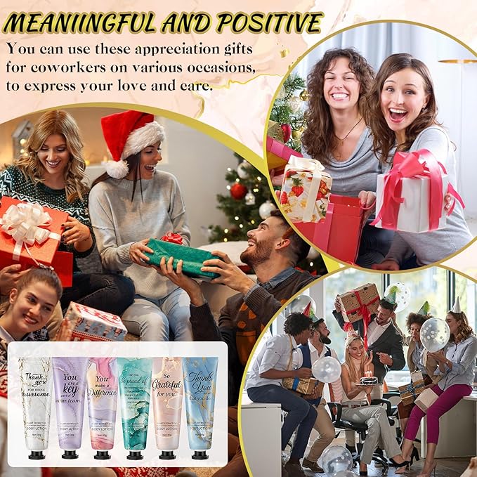 36pcs Mini Body Lotion Bulk Employee Appreciation Gifts in Bulk Mother's Day Travel Size Body Lotion Thank You Inspirational Gifts for Coworker Employees Team Women Moisturizing Staff