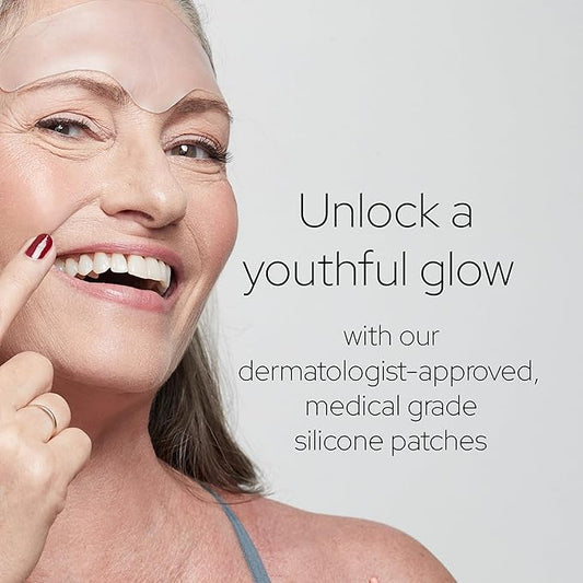 SiO Beauty BrowLift - Wrinkle-Smoothing, Medical-Grade Silicone Patches for Fine Lines on Forehead - Reusable Up to 10x - Cruelty-Free & Environmentally-Friendly Hydrating Beauty Patches - 1 Patch