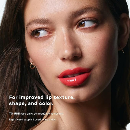 U Beauty The PLASMA Tinted Lip Compound Anti-Wrinkle & Anti-Aging Treatment - Shimmery Plumping Lip Gloss with Hyaluronic Acid, Shea Butter, Salicylic Acid & Peptides to Deeply Hydrate,Poppy- 15 mL