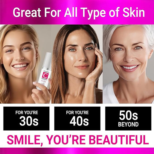 Vitamin C Face Serum for Face | Lightweight & Non-greasy | Deep Hydration & Radiant Skin | Vegan & Cruelty-Free | American-Made