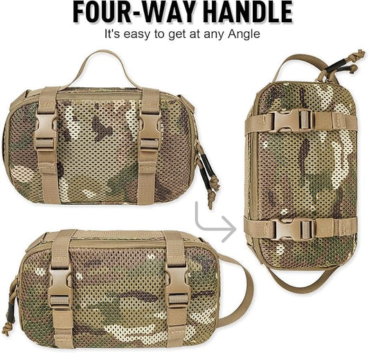 4 Set Tactical Packing Cubes ,Compressible Mesh Duffle Storage Bag,Portable Edc Molle Pouch Organizer.