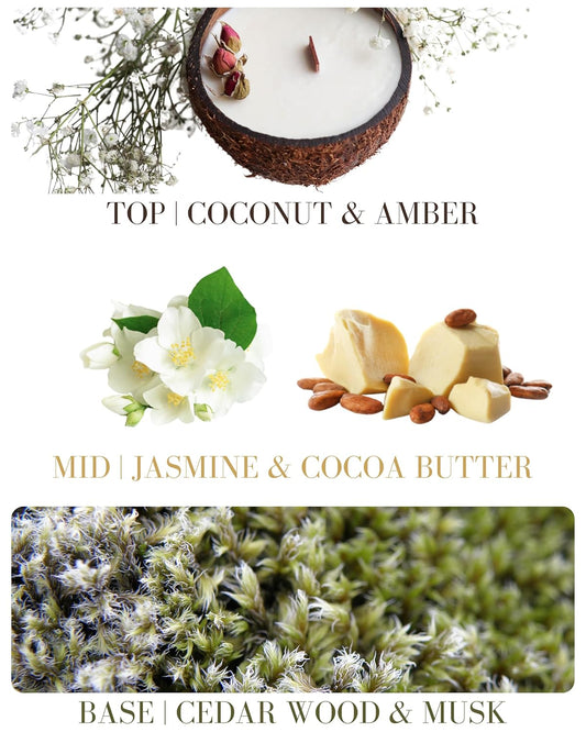 Cocoa Butter Cashmere Natural Hair & Body Mist Spray, Pure Essential and Fragrance Oils, Alcohol-Free, Handmade in California, 0.5Fl Oz