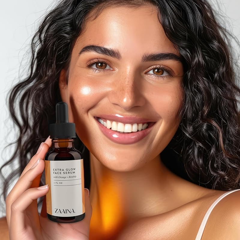 ZAAINA Extra Glow Face Serum 1oz – Lightweight Hydrating Natural Face Oil – Fast-Absorbing Moisturizer & Primer for Women – With Rosehip, Pumpkin Seed & Vitamin E – For Dry, Sensitive & All Skin Types