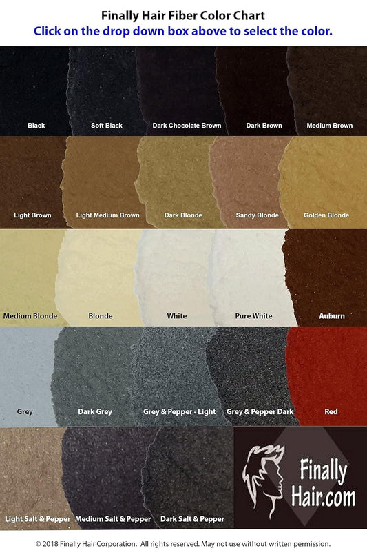 Hair Building Fibers 200 Grams 7 Oz. With Bottle By Finally Hair 50g*4 (Grey (medium gray))