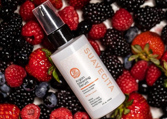 Suavecita Argan Silkening Serum Wild Berry Scent 2 Fl Oz
