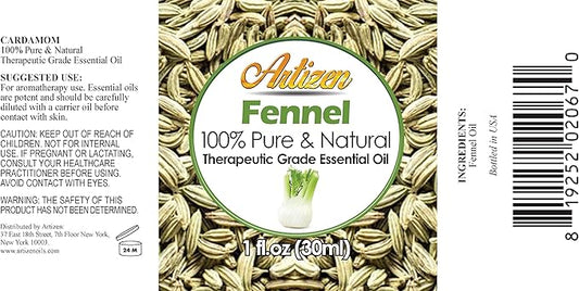 Artizen 30ml Oils - Fennel Essential Oil - 1 Fluid Ounce