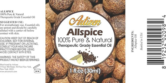 Artizen 30ml Oils - Allspice Essential Oil - 1 Fluid Ounce