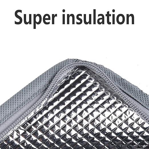 2 pk Insulated Car Organizer - Collapsible, Multi-Compartment Automotive SUV Trunk Organizer for Storage w/Adjustable Straps - Truck & Car Accessories for Women and Men Grey, gyay