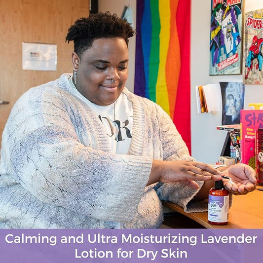 RaGaNaturals Lavender Shea Butter Hand and Body Lotion, 16 Fl Oz - Moisturizing, Plant-Based, Vegan, with Argan, Avocado Oil & Vitamin E