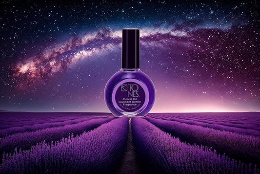 TONES Cuticle Oil - Premium, Skin Conditioning Nail Oil - Hydrates and Repairs Dry, Cracked Cuticles - Cruelty Free, 7-Free Nail Supplies - Made In The USA (1.18 Fl Oz, Lavender)