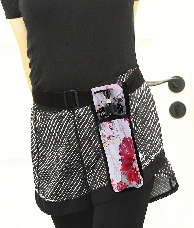 Massage Oil and Lotion Bottle Holster Bag for Therapists (Hua, 1 Bottle)