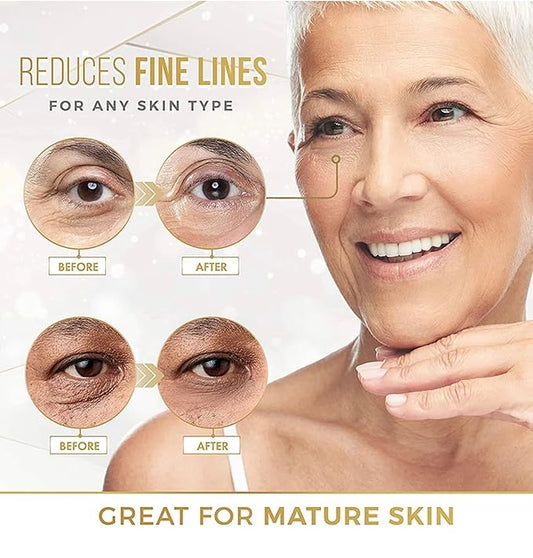 mascarillas de tratamiento ocular con colageno, Parches para el cuidado de la piel bajo los ojos de oro de 24 Kilates