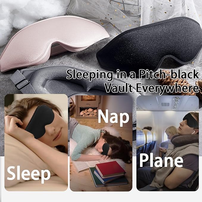 Eye Mask for Lash Extensions, Sleep Mask for Lash Extensions for Lashes Aftercare,Lash Extension Sleep Mask for Travel Yoga Nap, 3D Contoured Eye Mask