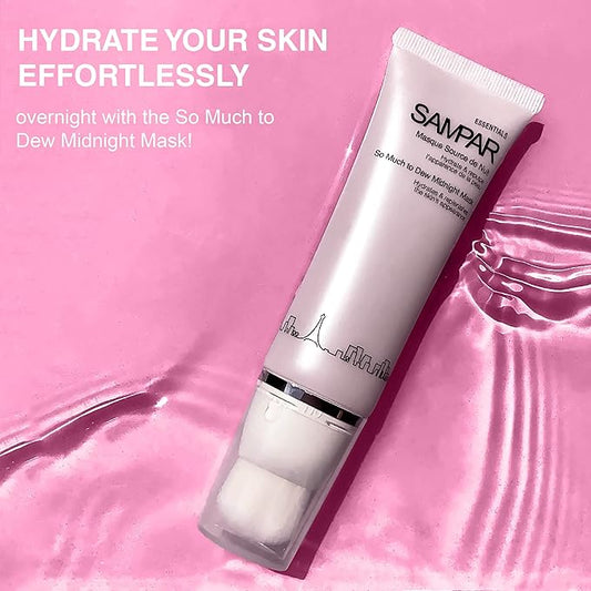 So Much To Dew Midnight Mask - Overnight Re-plumping Mask with Hyaluronic Acid - Hydrates & Restores Skin - All Skin Types - Cruelty-Free Paris Beauty - Rejuvenates & Moisturizes (1.7 oz)