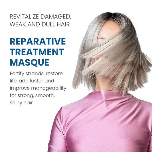 ALOXXI Repair Hair Mask for Color-Treated Hair - Hair Treatment Mask with Keratin & Peptides - Deep Treatment Masque for Dull & Damaged Hair, 16.9 Fl Oz