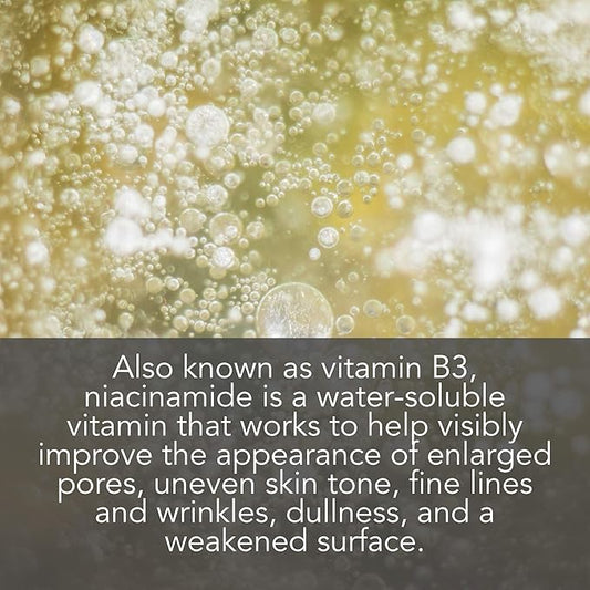 Pure Body Naturals Vitamin B3 Niacinamide Serum, 1 Fluid Ounce - Super Moisturizer Cream for A Younger Looking Face and Body - Pore Reducing Facial Lotion - Pure and Natural Ingredients