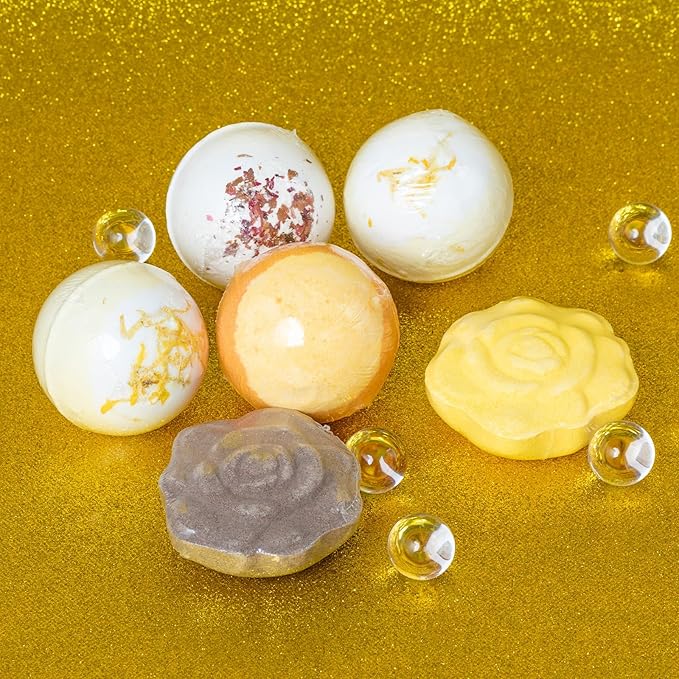 Mother's Day Gifts Spa Bomb Gift, Luxury Home Spa Bath Bomb Kit, 16pcs Bath Bomb for Kids Girls, Homemade Bathbombs with Essential Oil, Bath Spa Christmas Valentines Birthday Mothers Day Gifts for Mom