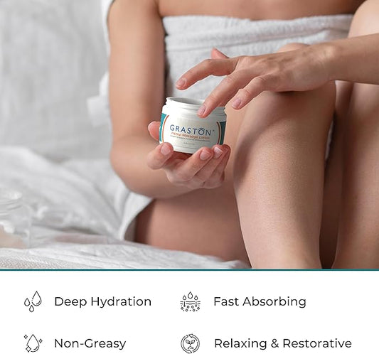 Graston Hemp Massage Lotion 4oz – Hydrating Hemp Lotion for Pain Relief, Relaxation & Soft Skin - Pack of 1