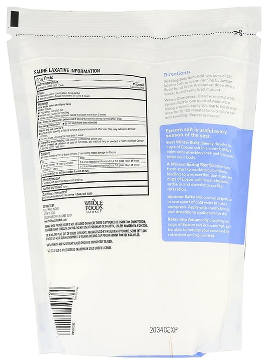365 by Whole Foods Market, Epsom Salt, 64 Ounce