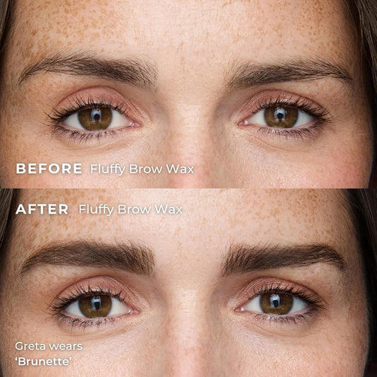 Wunderbrow Fluffy Brow Wax, 16 hour hold, Smudgeproof and Water resistant, Shade: Brunette