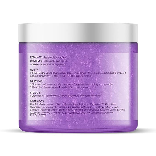 Botanic Hearth Dreamy Lavender Body Scrub 8.8 fl oz - Gently Exfoliates and Moisturizes Skin, Infused with Natural Lavender Oil and Essential Nutrients for Smooth and Radiant Skin