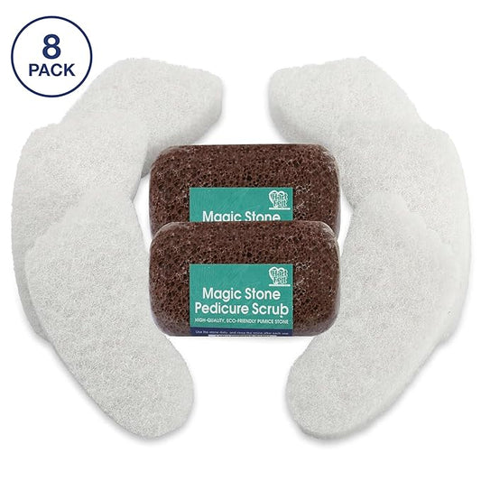 HartFelt Beauty Box Bundle with Exfoliation Foot Scrub and Delicate Skin Wool Sea Sponge, Shower Sponges for Women & Men, Shower Scrubber Gift Box