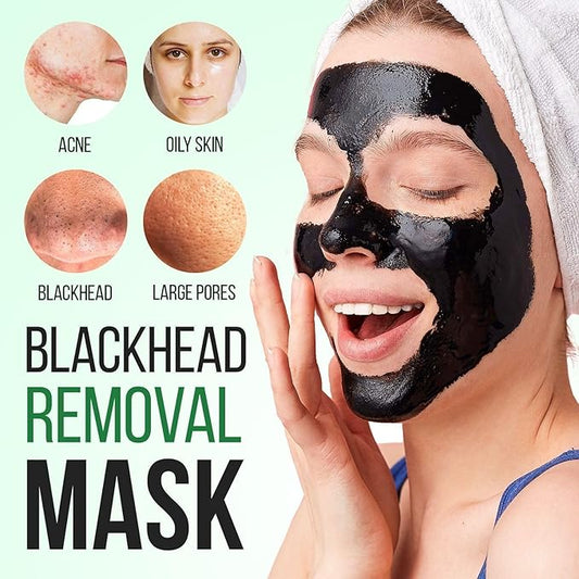 Blackhead Remover Mask - Charcoal Peel Off Nose Blackhead Remover, Pore Remover, Deep Cleansing for Face Nose Blackhead Pores Acne for All Skin Types