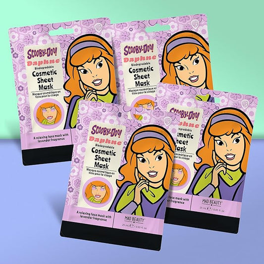 MAD Beauty Warner Scooby Doo Daphne Cosmetic Sheet Mask x 4