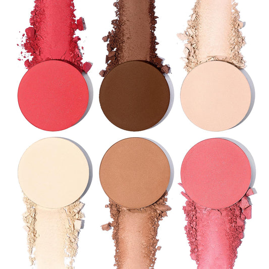 CHADO Shadows & Lights Refills – Powder | Palette Refill Pans (Compact Not Included) | Natural Face Powders for All Skin Types | Multifunctional Refills for Complexion and Eyes | Cruelty Free (Peach 56)