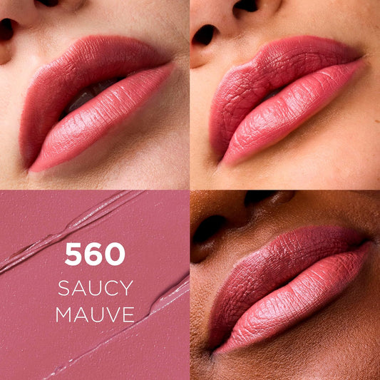 L'Oreal Paris Colour Riche Original Creamy, Hydrating Satin Lipstick with Argan Oil and Vitamin E, Saucy Mauve , 1 Count