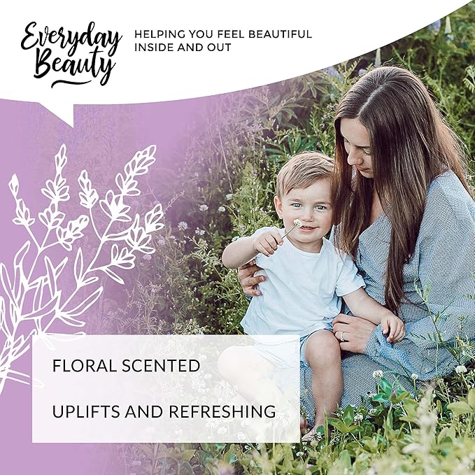 Lavender Hydrosol Facial Toner - All Natural Hydrating Spray Mist for Face and Hair - 100% All Natural Lavender Water Hydrosol 4oz with Fine Mist Cap