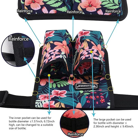 Massage Oil and Lotion Bottle Bag Holster for Massage Therapists (TH2KD-SL46BH)