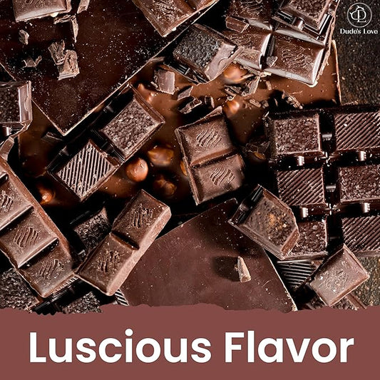 Dude's Love Luscious Belgian Bonbon Chocoalte Massage Oil - Natural Pleasant Aroma, for Men & Women, Nourishing & Moisturizing - 100 ML (3.38 Fl Oz)