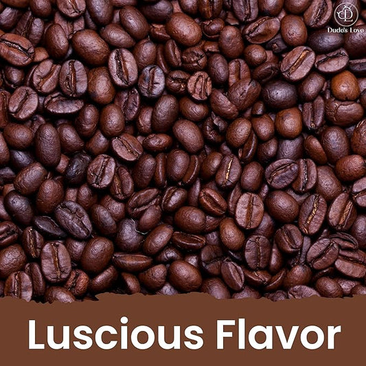 Dude's Love - Organic - Luscious Mocha Kiss Massage Oil - Coffee Massage Oil | No Stain - Non-Sticky | Nourish & Moisturize Skin | Aromatherapy Vegan Oil - 3.38 Fl Oz