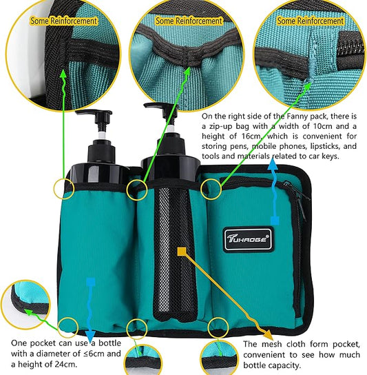 Massage Oil Holster Massage Bottle Bag Lotion Holster Massage Therapist Massage Oil Holster Massage Lotion …(3kd9D-Mail Green)