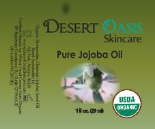 100% Pure Organic Jojoba Oil. Travel Size 1 oz plus 2 Pack Organic Lavender Lip Balms with over 70% Jojoba Oil. 100% Natural. By Desert Oasis Skincare (1 fl oz/29 ml)