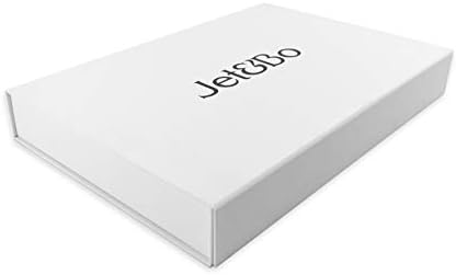 Jet&Bo 100% Pure Cashmere Eye Mask Black & Gray in Gift Box