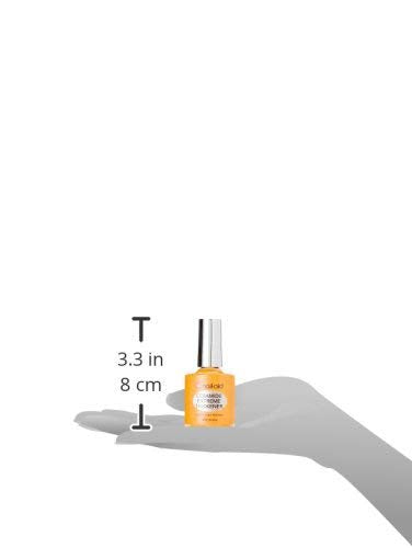 NAIL-AID Ceramide Extreme Thickener + Gel Top Coat, Clear, 2 Count