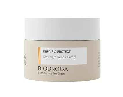 Biodroga Bioscience Institute Repair & Protect Overnight Repair Cream Night Cream 50 ml - Anti-Age Moisturiser for Firm Skin, Line Reduction & Energy Boost with Black Forest Complex