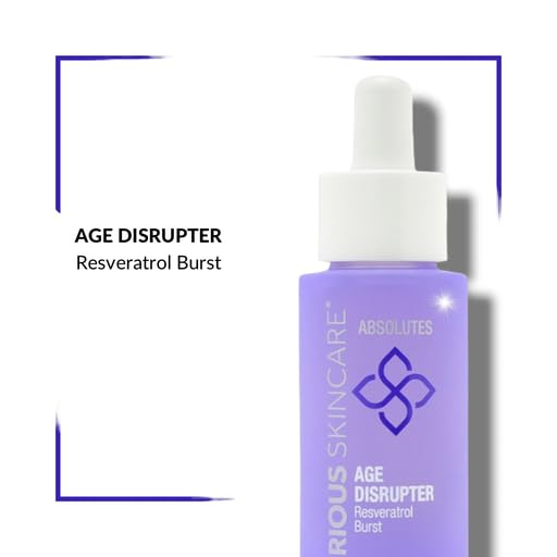 Serious Skincare Absolutes Age Disrupter Facial Treatment Serum with Resveratrol for Smooth & Radiant Skin - Grape Skin Stem Cells - Improve Elasticity - 1 oz.