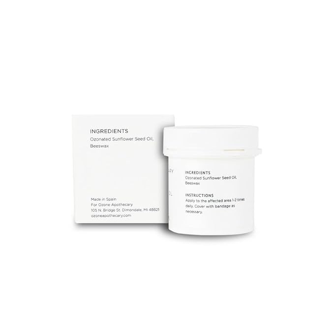 Ozonated Sunflower Oil | Organic Ozone Infused Natural Skin Care | Moisturizing and Cleansing for People and Pets