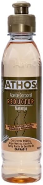 ATHOS, Aceite Corporal Reductor Naranja, 250 ml, Moldea, Reafirma, y Tonifica. Antiestrias Y anticelulitis | ATHOS, Orange Slimming Body Oil, 250 ml, Shapes, Firms, and Tones.