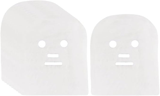 100 Pcs Large Facial Gauze Masks Spa Gauze Face Masks Gauze Mask Sheets Pre Cut Face Covers Skin Care Face Mask Sheets Soft Gauze Face Pads for Women Girls