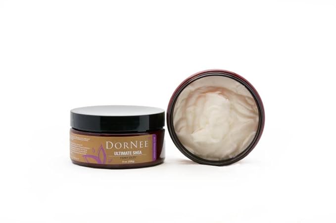 DorNee’ Ultimate Shea Butter Almond Scented, Natural Moisturizing, Ultra Rich, Fragrant, Shea & Jojoba Oil Blend (8 oz)