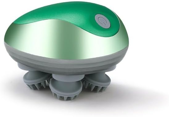 Electric Scalp Massager, Head Massage Scalp with 4 Removable Massage Claws, Rechargeable,Promotes Hair Growth, Relieves Stress, Waterproof, Portable Handheld Head Massager,Gift