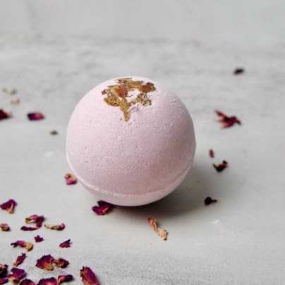 Natural Amor Relaxation Spa Gifts for Women,4pcs Gift Box Including Candle, Hand cream, Bath Bomb