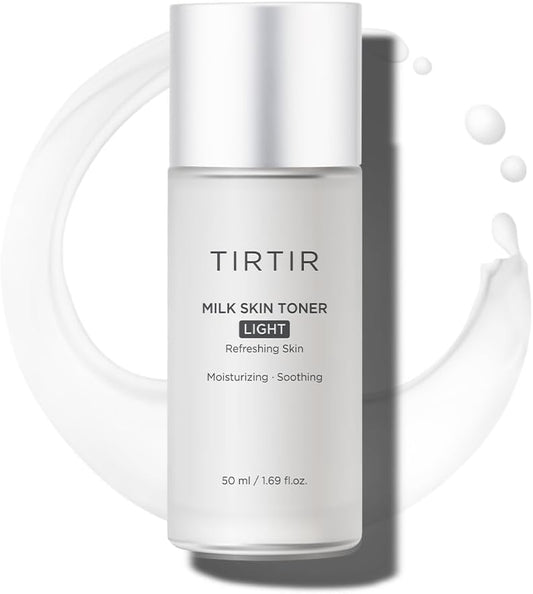 TIRTIR Milk Skin Toner Light | Instant Hydration with 4% Niacinamide, Pore-Tightening, Vegan Toner for Acne-Prone, Sensitive & Oily Skin, Fungal Acne Safe, Panthenol, Allantoin, Vitamin B