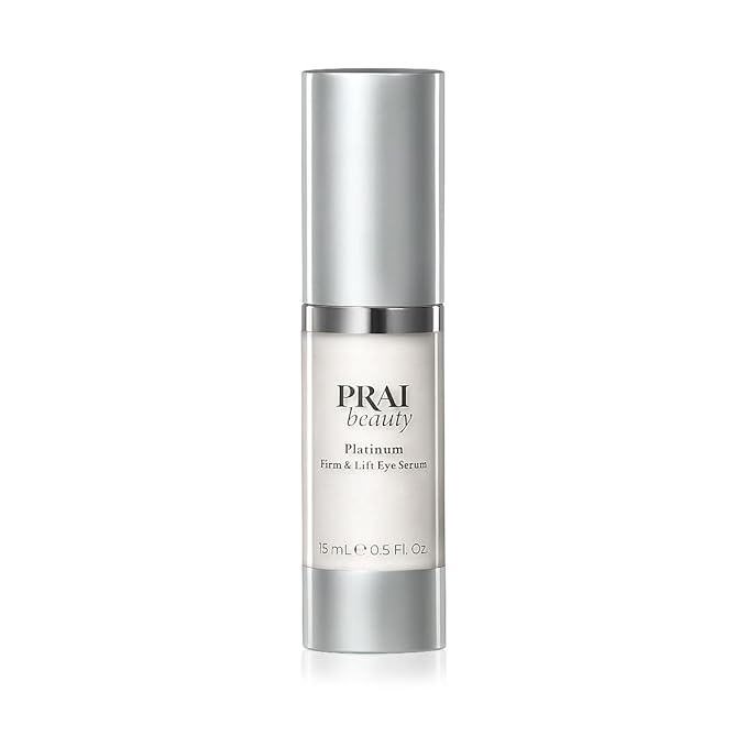 PRAI Beauty Platinum Firm and Lift Eye Serum, Anti-Aging and Hydrating Serum, Paraben-Free, Vegan, Cruelty-Free, 0.5 oz