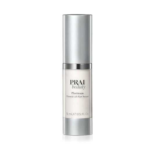 PRAI Beauty Platinum Firm and Lift Eye Serum, Anti-Aging and Hydrating Serum, Paraben-Free, Vegan, Cruelty-Free, 0.5 oz